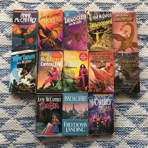 VTG Anne McCaffrey Fantasy Dragon Books Young Adult Fiction